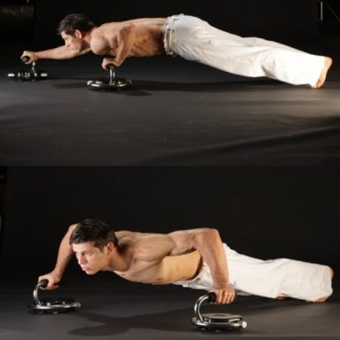 Pushup Handles with Wheels