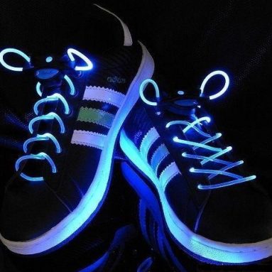 Blue LED Shoelaces Light Up Shoe Laces