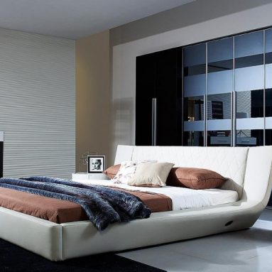 Platform Bed With Built-in Sound Dock for your Iphone/Ipad