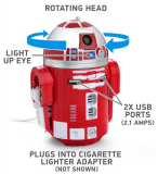 R2-D9 Red Droid Robot Figure Tablet Phone Electronic USB Car Charger