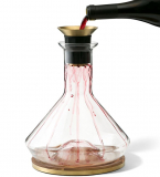 RBT Decanter with Wood Coaster and Micro-Perforated Aerator