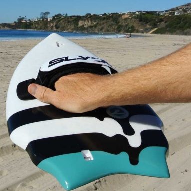 Racketeer Wedge Handboard for Bodysurfing with Gopro Attachment