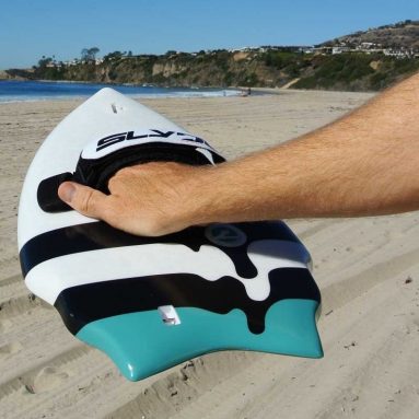 Racketeer Wedge Handboard for Bodysurfing with Gopro Attachment