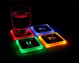 Radioactive Elements Glowing Coaster Set