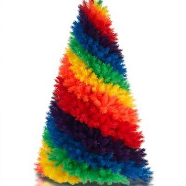 Rainbow Artificial Christmas Tree