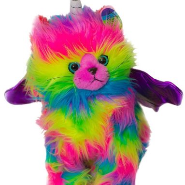 Rainbow Butterfly Unicorn Kitten Plush