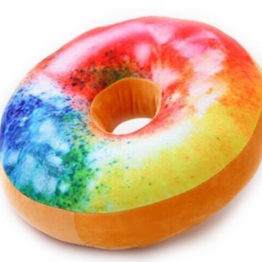 Rainbow Doughnuts Microbead Pillow