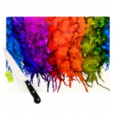 Rainbow Splatter Artists Cutting Board