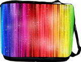 Rainbow Striped Bards Messenger Bag