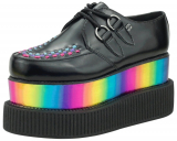 Rainbow Wrapped Double Stack Viva Mondo Creepers