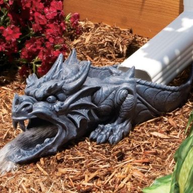 Ranier the Sculptural Dragon Rainspout