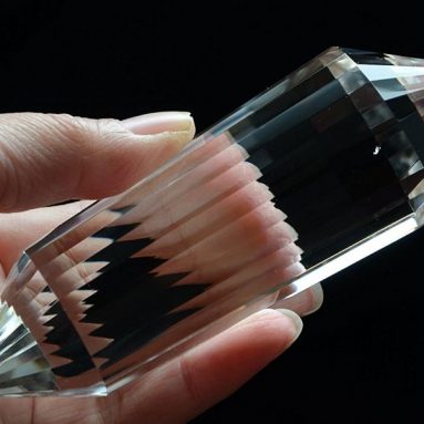 Real Tibet Himalayan High Altitude 99% Clear Crystal Quartz 24 Sided Facet 5.11 Inch