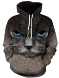 Realistic Big Pockets Drawstring Hoodie Sweatshirt