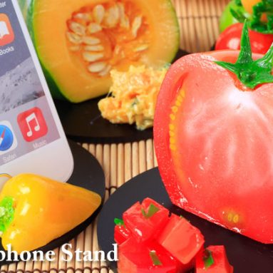 Realistic Food Sample Stand for Smartphone