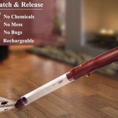 Rechargeable Bug Vacuum Spider Catcher Insects and Bug Catcher with LED Light