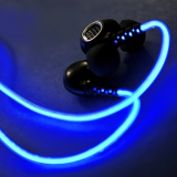 Rechargeable In-Ear Glowing Sports Headphones 3.5mm Jack Built-in Mic