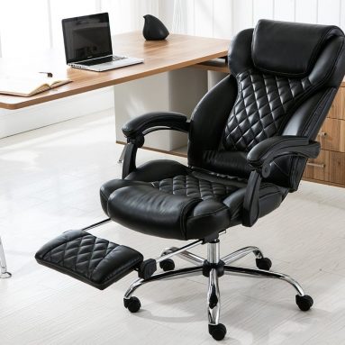 Reclining Office Chair with Footrest