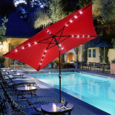 Rectangle Outdoor Patio Beach Umbrella