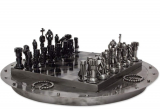 Recycled Medieval Challenge’ Upcycled auto Part Chess Set