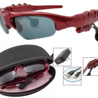 Red MP3 Sunglasses 2GB Music Player