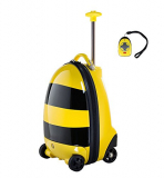 Remote Control Child Suitcase with Wheels for Kids