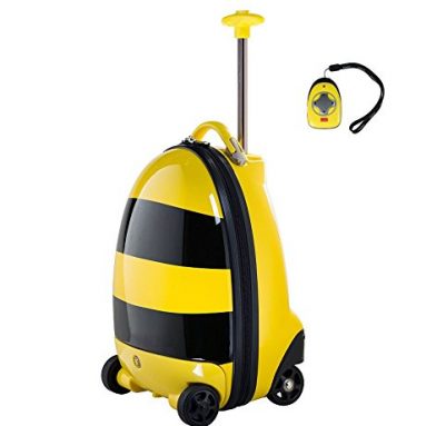 Remote Control Child Suitcase with Wheels for Kids