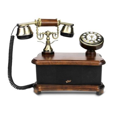 Retro Vintage Antique Style Phone Dial Desk Telephone With Bluetooth Speaker