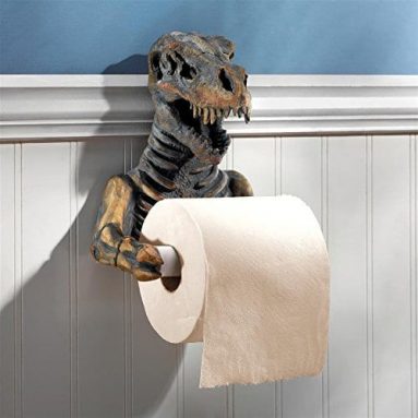 Rex Dinosaur Skeleton Bathroom Toilet Paper Holder