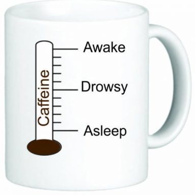 Caffeine Awake Drowsy Mug Cup