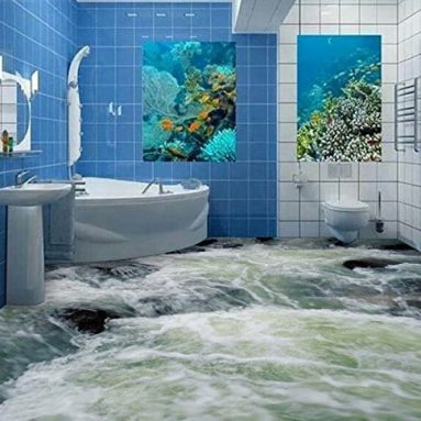 River Landscape 4 Floor Wallpaper Murals Wall Print Decal 5D AJ Wallpaper