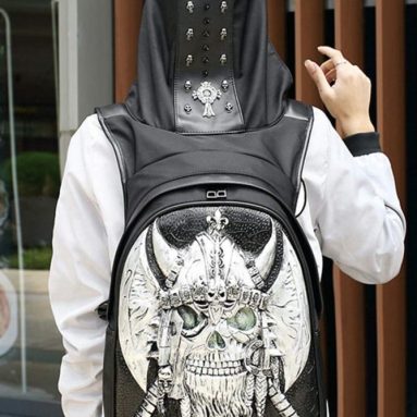 Rock Punk Rivets Skull Backpacks