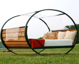 Rocking Bed Queen Black W/Calico