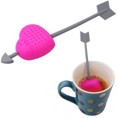 Romantic an Arrow Wearing Heart Shaped Tea Infuser