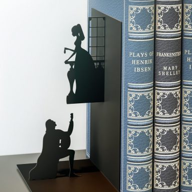Romeo & Juliet metal bookend
