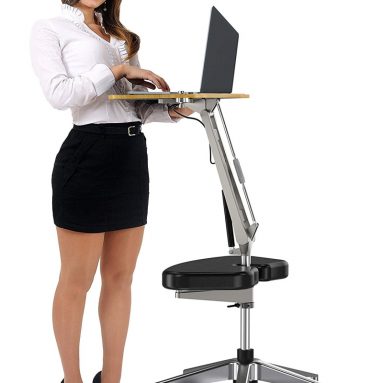 RoomyRoc Standing Desk with Height Adjustable Footrest