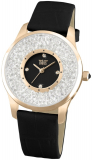 Rose Gold Elegant Watch with Swarovski crystal