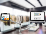 Rotating Dual Device Holder Laptop and Tablet Universal Stand Mount