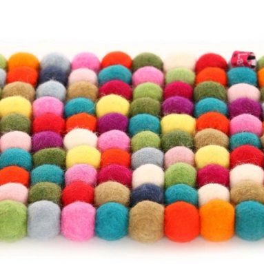 Round Felt Ball Trivet(s) and Coasters