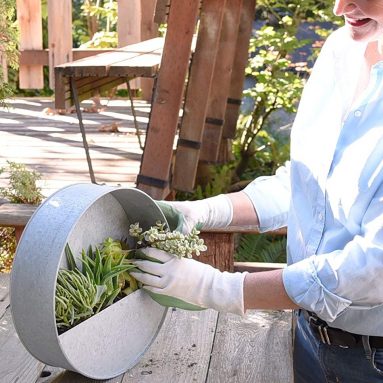 Round Hanging Wall Vase Planter