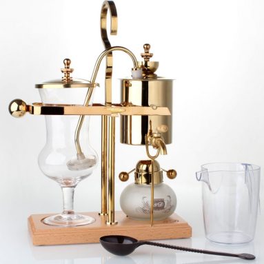 Royal Belgian Balancing Siphon Coffee Maker Gold Polished Brass