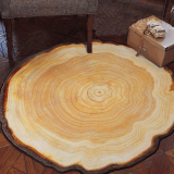 Rug Tree Ring Design Round Carpet Big Tree