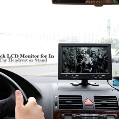 9 Inch LCD Monitor for In-Car Headrest or Stand