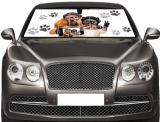 DOG and CAT SELFIE Auto Shade Cool Trending Puppy Kitten Pal Pet Designs Sunshade