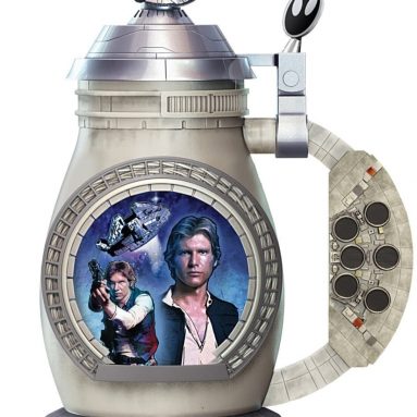 STAR WARS Han Solo Millennium Falcon Heirloom Porcelain Collector Stein