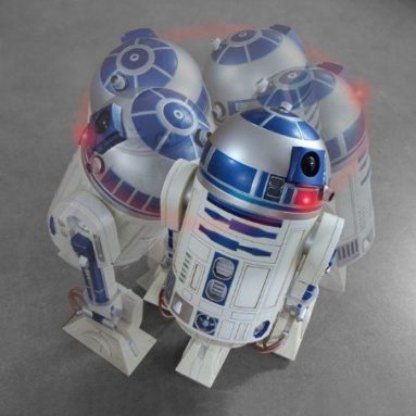 STAR WARS R2-D2 voice action Alarm Clock Blue