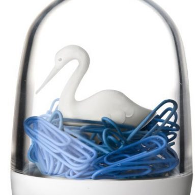 SWAN IN THE POND PAPER CLIPS