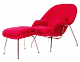 Saarinen Style Womb Chair with Ottoman