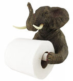 Safari Elephant Holding Toilet Tissue Paper