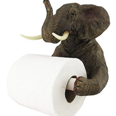 Safari Elephant Holding Toilet Tissue Paper