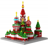 Saint Basil’s Cathedral St. Vasily the Blessed Russia Vasile Assumption Cathedral Pokrovsky Church Micro Block Building Set